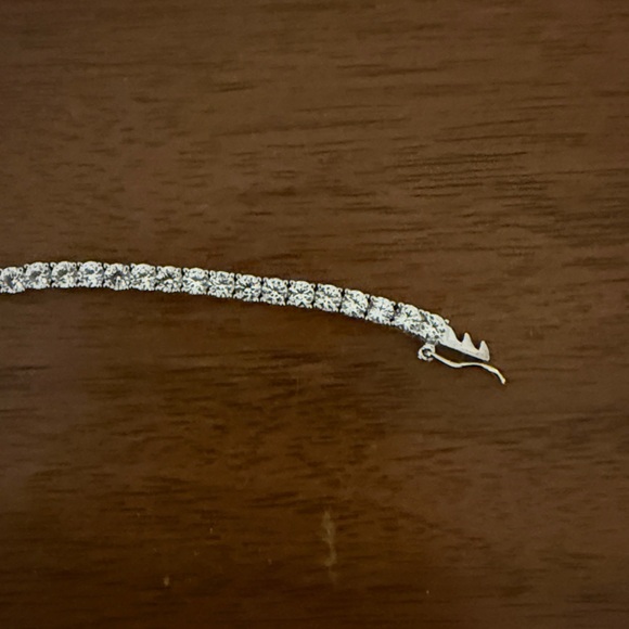 Aurate Sapphire Tennis Bracelet 6ct - Picture 3 of 5